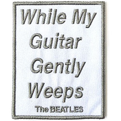 The Beatles Standard Patch: While My Guitar Gently Weeps (Song Title/Loose)