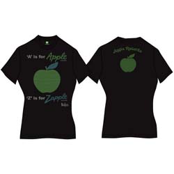 The Beatles Ladies T-Shirt: A is for Apple (Back Print)