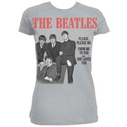 The Beatles Ladies T-Shirt: Please, Please Me