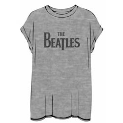 The Beatles Ladies T-Shirt: Drop T Logo (Burnout & Caviar Beads)