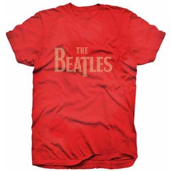 The Beatles Ladies Embellished T-Shirt: Drop T Logo (X-Large)