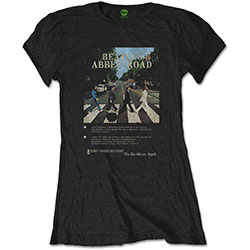 The Beatles Ladies T-Shirt: Abbey Road 8 Track