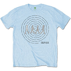 The Beatles Unisex T-Shirt: Abbey Road Songs Swirl (Foiled)
