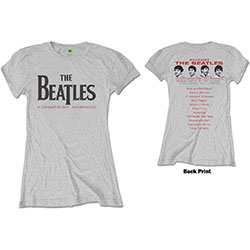 The Beatles Ladies T-Shirt: Candlestick Park (Back Print)