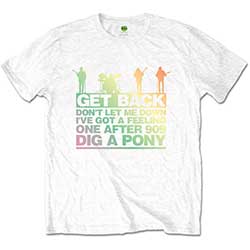 The Beatles Unisex T-Shirt: Get Back Gradient
