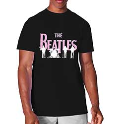 The Beatles Unisex T-Shirt: Band Silhouettes (Hi-Build)