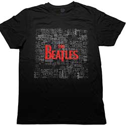 The Beatles Unisex T-Shirt: Tickets & Logo (Puff Print)