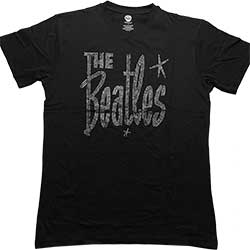 The Beatles Unisex Embellished T-Shirt: Retro Logo (Diamante)