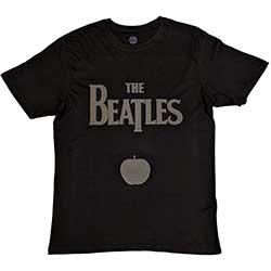 The Beatles Unisex T-Shirt: Drop T Logo & Apple (Hi-Build)