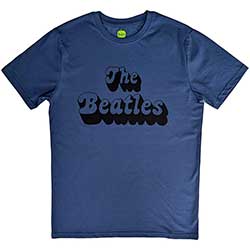 The Beatles Unisex T-Shirt: Text Logo Shadow