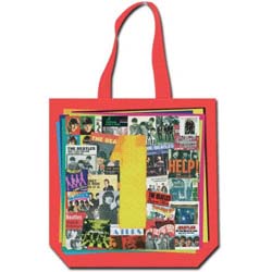 The Beatles Cotton Tote Bag: 1s (with zip top)