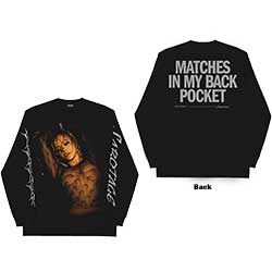 Bebe Rexha Unisex Long Sleeved T-Shirt: Sabotage Matches (Back & Sleeve Print)