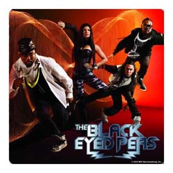 The Black Eyed Peas Single Cork Coaster: Boom Boom Pow