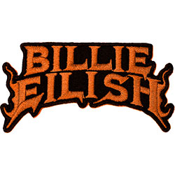 Billie Eilish Standard Patch: Flame Orange