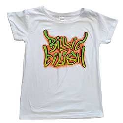 Billie Eilish Kids Girls T-Shirt: Graffiti (Skinny Fit)