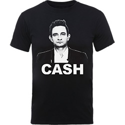 Johnny Cash Unisex T-Shirt: Straight Stare