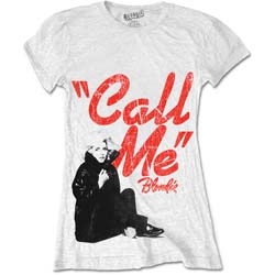 Blondie Ladies T-Shirt: Call Me