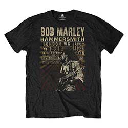 Bob Marley Unisex T-Shirt: Hammersmith '76 (Eco-Friendly)