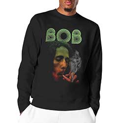 Bob Marley Unisex Long Sleeved T-Shirt: Smoke Gradient (Wash Collection)
