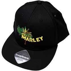 Bob Marley Unisex Snapback Cap: Palm Trees