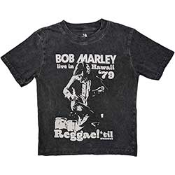 Bob Marley Kids T-Shirt: Hawaii Snow Wash (Wash Collection) 