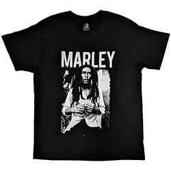 Bob Marley Unisex T-Shirt: Black & White