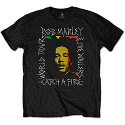 Bob Marley Unisex T-Shirt: Rasta Scratch