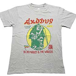 Bob Marley Unisex T-Shirt: 1977 Tour (Dye-Wash)