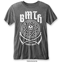 Bring Me The Horizon Unisex Burn Out T-Shirt: Crooked Young