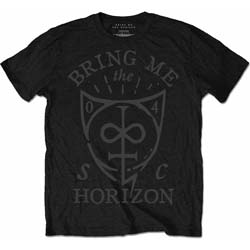 Bring Me The Horizon Unisex T-Shirt: Hand Drawn Shield