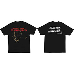 Bring Me The Horizon Unisex T-Shirt: Wipe The System (Back Print)