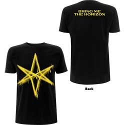 Bring Me The Horizon Unisex T-Shirt: Spray Hex (Back Print)