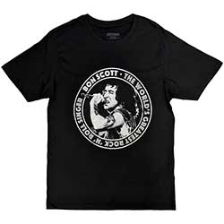 Bon Scott Unisex T-Shirt: TWGRRS Circle
