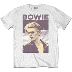 David Bowie Unisex T-Shirt: Smoking (Retail Pack)