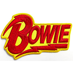 David Bowie Standard Woven Patch: Diamond Dogs 3D Logo