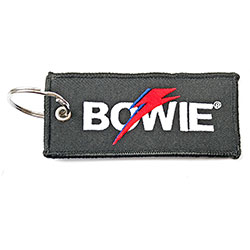 David Bowie Keychain: Flash Logo (Double Sided Patch)
