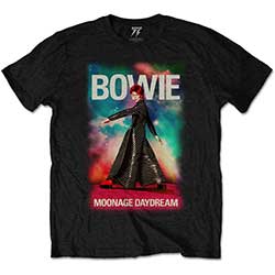 David Bowie Unisex T-Shirt: Moonage 11 Fade