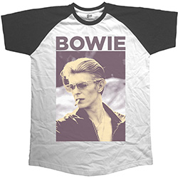David Bowie Unisex Raglan T-Shirt: Smoking