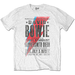 David Bowie Unisex T-Shirt: Hammersmith Odeon