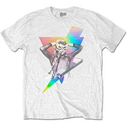 David Bowie Unisex T-Shirt: Holographic Bolt (Foiled)