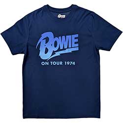 David Bowie Unisex T-Shirt: On Tour 1974