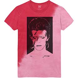 David Bowie Unisex T-Shirt: Aladdin Sane (Wash Collection)