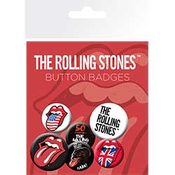 The Rolling Stones Button Badge Pack: Lips