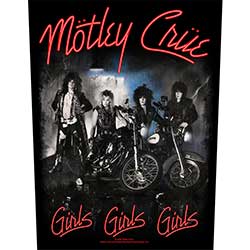 Motley Crue Back Patch: Girls, Girls, Girls