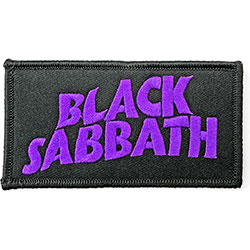 Black Sabbath Standard Woven Patch: Wavy Logo