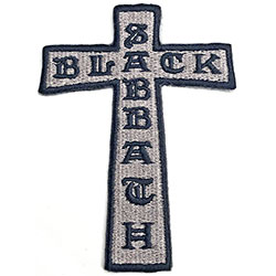 Black Sabbath Standard Woven Patch: Cross