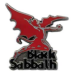 Black Sabbath Pin Badge: Logo & Daemon