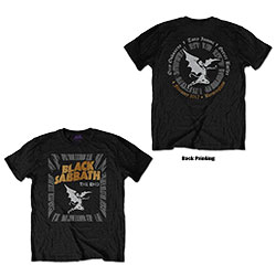 Black Sabbath Unisex T-Shirt: The End Demon (Back Print)