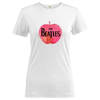 The Beatles Ladies T-Shirt: Apple Logo (Foiled)