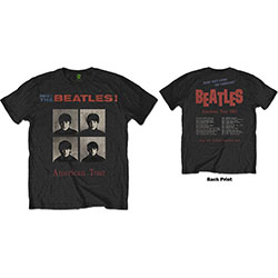 The Beatles Unisex T-Shirt: American Tour 1964 (Back Print)